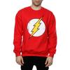 DC Comics Mens Flash Distressed Logo Sweatshirt