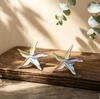 Gradually change contrasting colors flower hand-painted enamel colored stud earrings niche light luxury high-end women's earrings