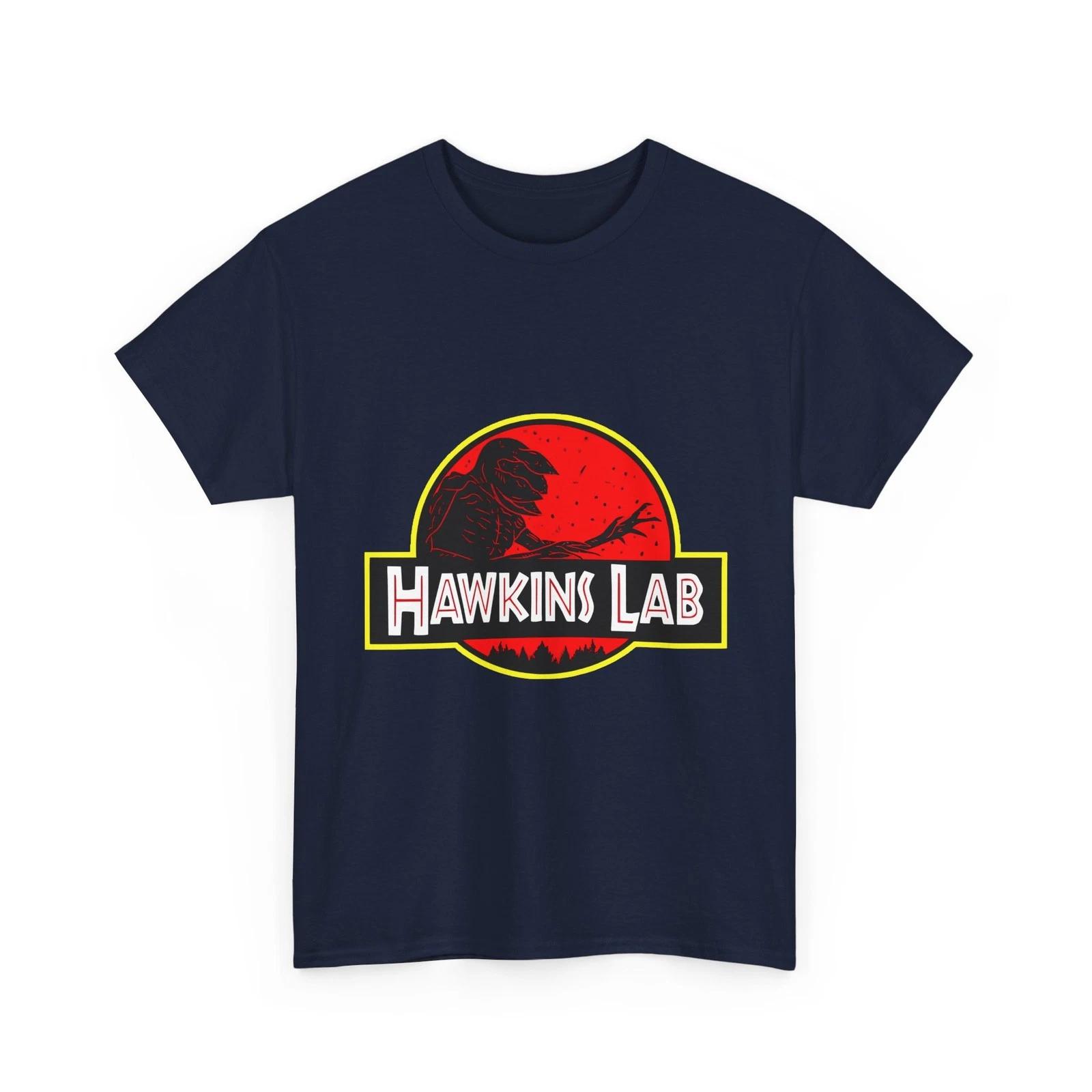 Футболка Hawkins Lab Stranger Things 100% хлопок мультиколор размеры S-XL++ унисекс 4XL