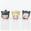 6CM Jujutsu Kaisen Anime Figure Itadori Yuji Satoru Gojo Napping Cat PVC Q Version prone 4Pcs/Set Model Toys Gift Collection