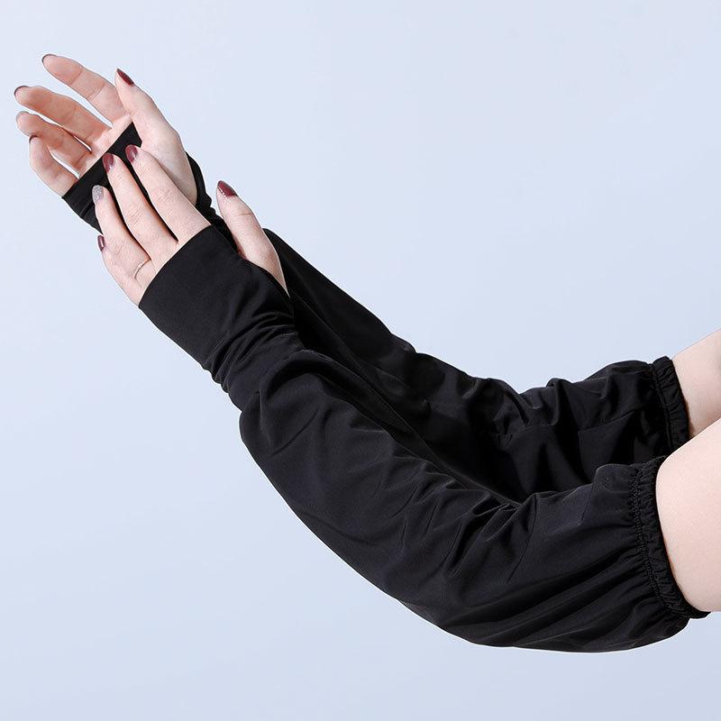 

Sunscreen Sleeves Ice Sleeves Women s Spring and Summer Loose Thin UV Sleeves Arm Guard Gloves Ice Sleeves one size