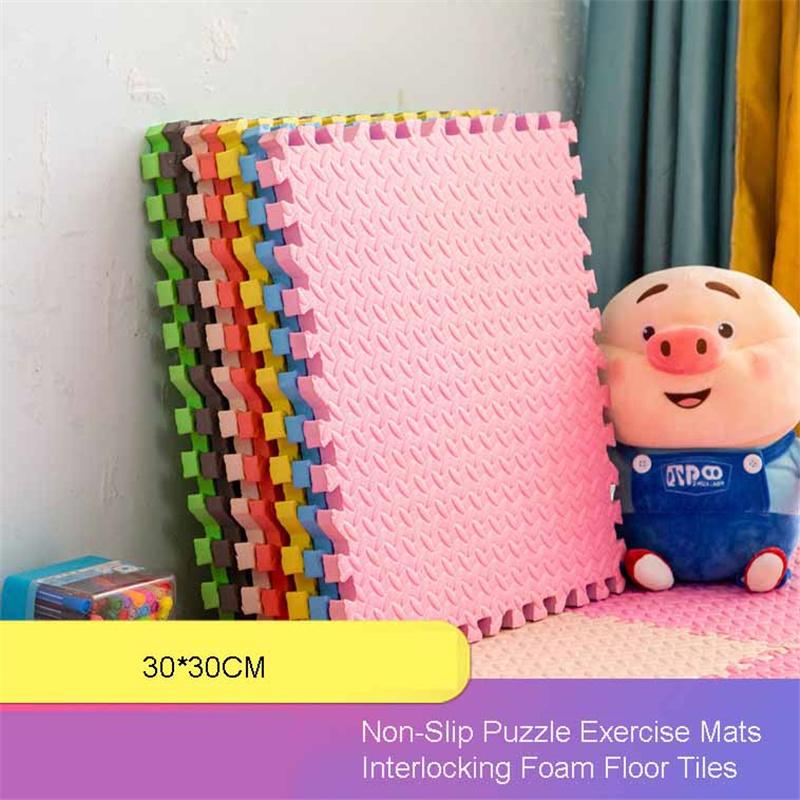 30*30cm Baby Play Mat Interlocking Foam Floor Tiles Non-Slip Puzzle Mats for Kids Room Nursery Crawling Pad