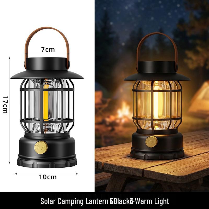 Rechargeable Retro Camping Lantern with Ultra-Long Battery Life for Outdoor Tent and Awning Lighting