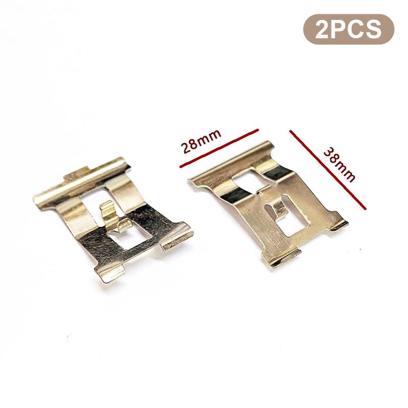2Pcs Motorcycle Caliper Lower Pump Brake Pump Stainless Steel Spring Plate Motorcycle Caliper Brake Pads