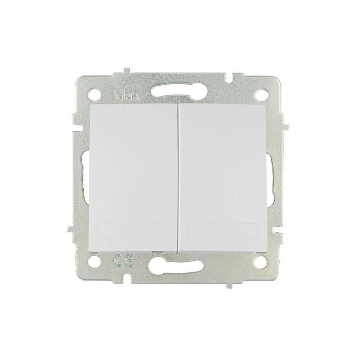 Interrupteur - GREENICE - Europa Solera - 10A - Double Bouton - Va Et Vient