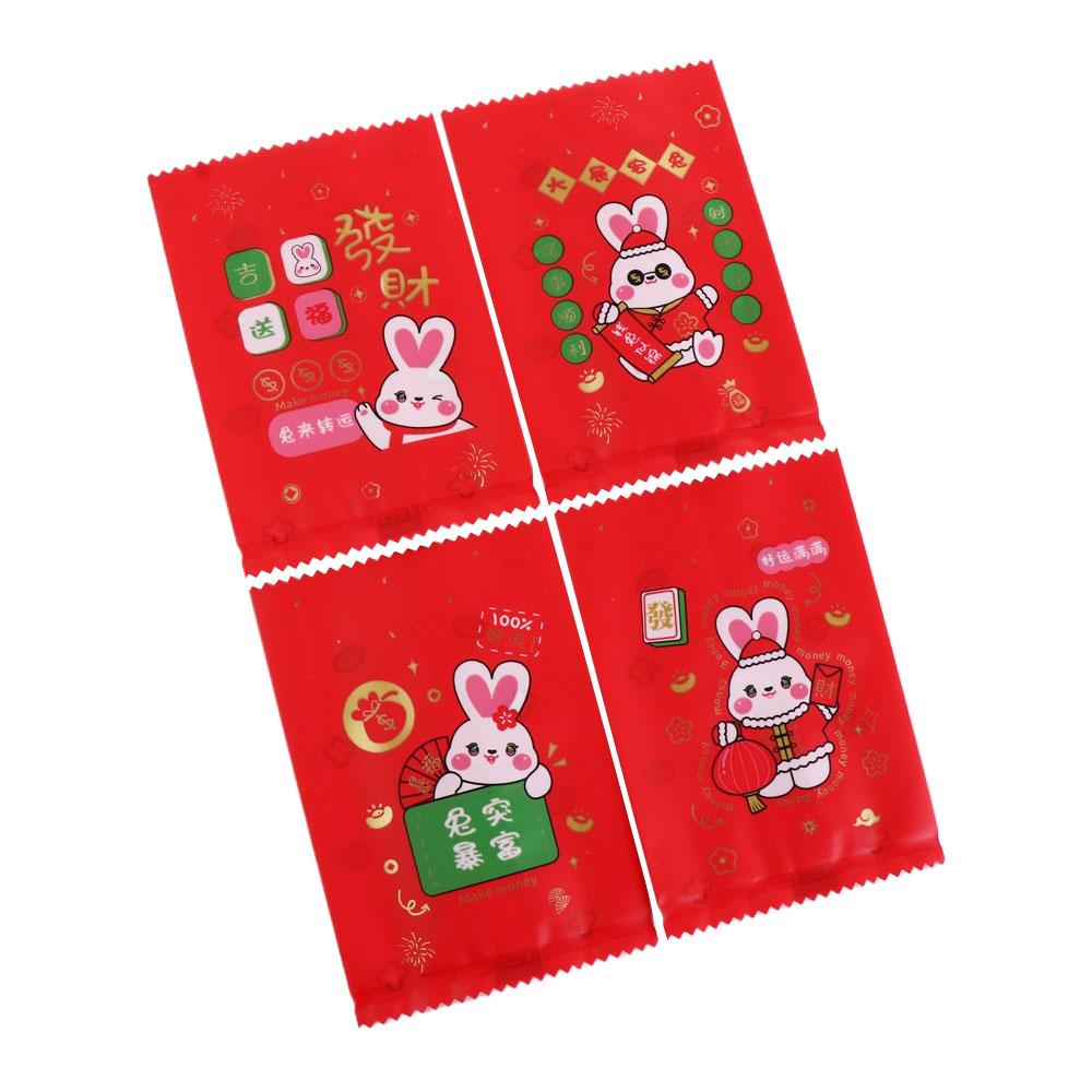 

100pcs Cookie Pouches Snowflake Crisp Packaging Bag Handmade Transparent Nougat Candy Packing Bags Plastic New Year Sealing Bag 7x10cm