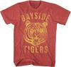 Saved By The Bell Bayside Tigers Big Distressed Yellow Logo Men's T Shirt