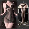 Sexy Underwear Sexy Pure Desire Wind Lace Woven Dream Tulle Perspective Suspender Bow Pleated Skirt
