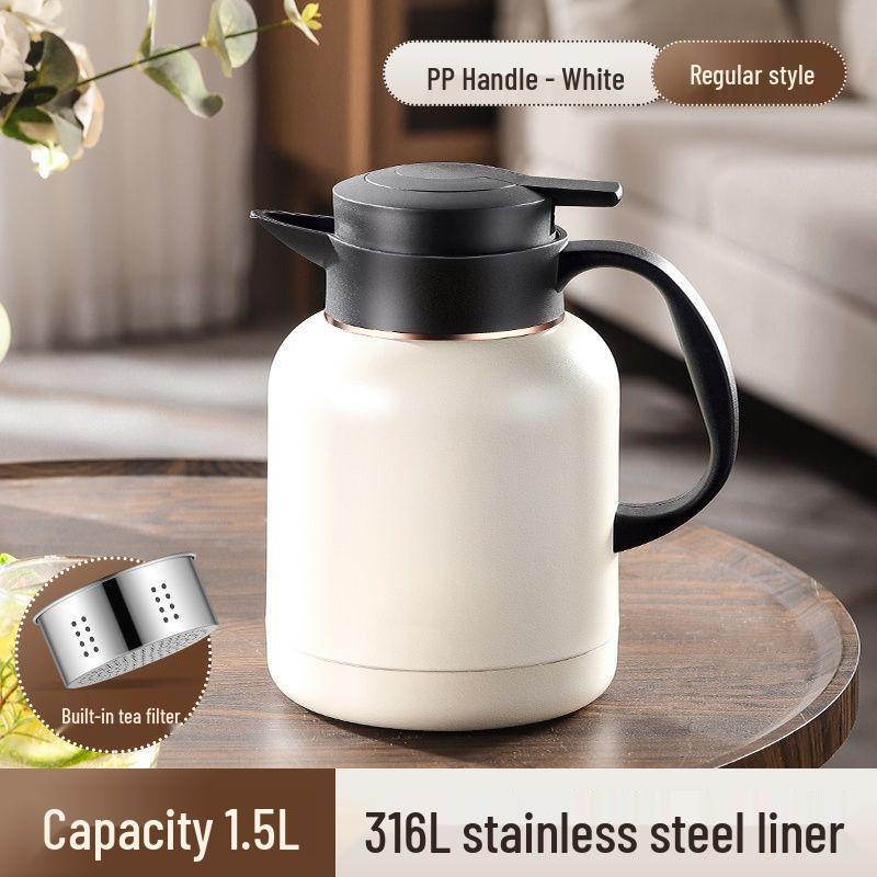 Temperature-Indicating 316 Stainless Steel Insulated Kettle for Tea & Boiling Water