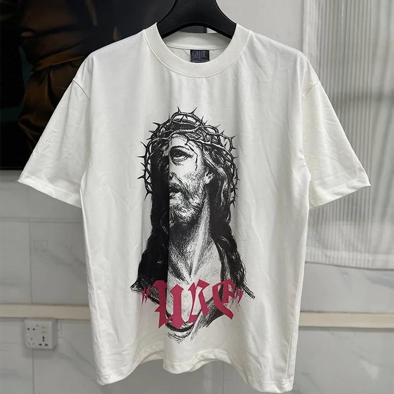Unisex Unisex Couple Classic Green Box Logo Print Saint Tshirt Top Quality Cotton Oversized Tee Tops Vintage Washed Black T Shirt