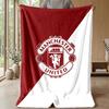 Coperta in pile flanella morbida Manchester United FC Leggera Accogliente Calda Coperta da divano letto Decorazione per la casa