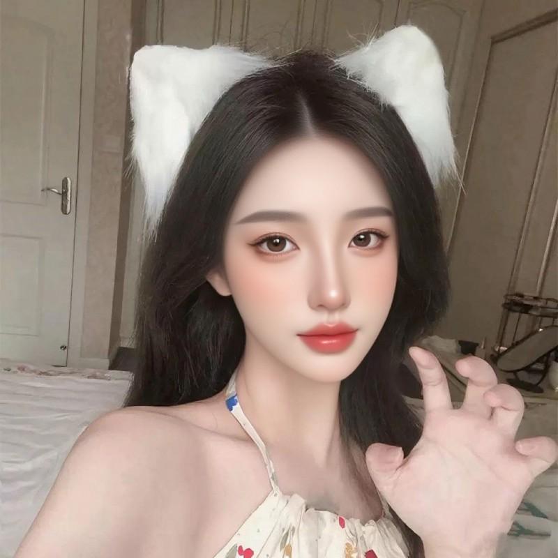 Handmade Cat Ear Hair Clip Set Cute Furry Animal Ears Headband Cosplay Anime Kawaii Style Women Men Unisex Accessory