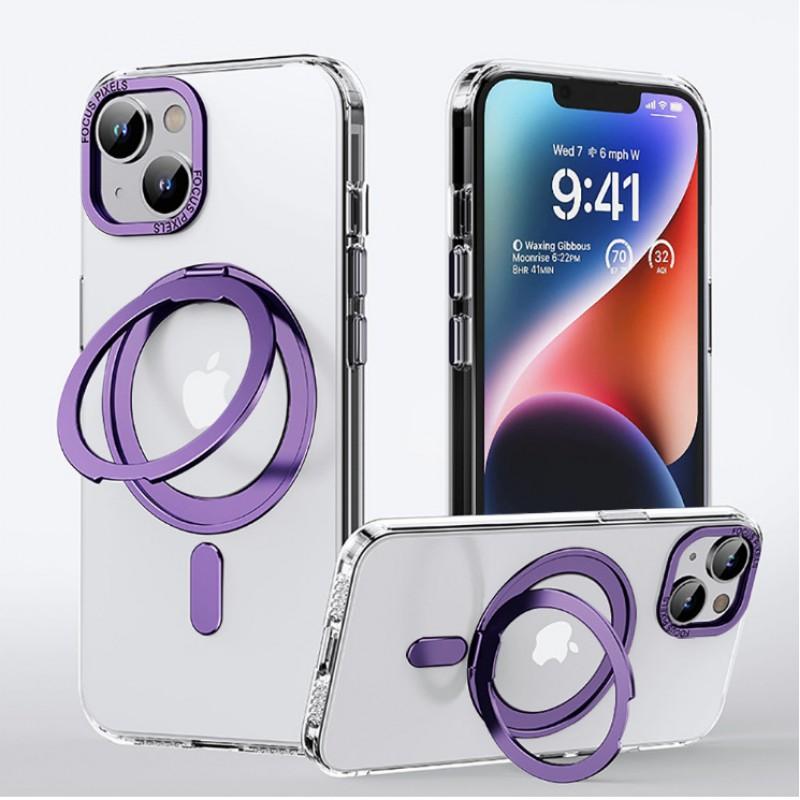 Magnetic Phone Case With Built-in Kickstand IPhone 17 Pro Max Air 16 Series 15 14 13 12 11 Soft TPU Shockproof