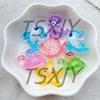 10 st Harts Glitter Tecknad val, sköldpadda, delfin, sjöstjärna Figurin Strass Skrapbok DIY Rosett Dekoration Hantverk