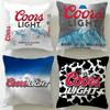 Klassische Getränkemarke Coors Kissenbezug Weich Leicht zu waschen Kissenhülle Vielseitig für Sofa Bett Reise und Büro