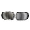 1 Paar Kühlergrills für BMW E39 5er Serie 525 530 535 540 M5 1998-2003 Front Chrom Schwarz Kühlergrill Ersatz Auto Außen Teile