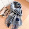 100% Wolle Karierter Schal Herren Damen Paar Warm Kaschmir-Mischung Karriert Winter Halswärmer