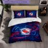 Blackburn Rovers Football 3 Piece Bedding Set Soft Duvet Cover Set with Pillowcases Printed Bedroom Decor Set for Home