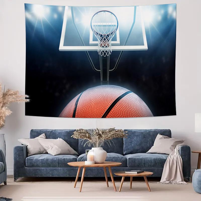 Basketball Themed Tapestry for Bedroom Living Room Sports Style Decoration Backdrop