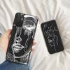 Phone Case For Xiaomi Redmi Note 11 9 10 Pro Max 5G 8T 9T 9s 7 8A 9C 7a 9A 8 Abstract Line Drawing Kiss Body Face Art Soft Cover