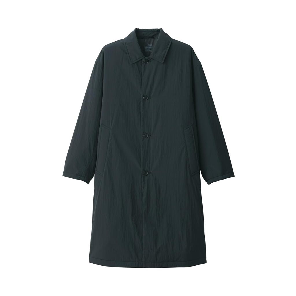 MUJI Washable Padded Trench Size AD0VNA4A Men's Coat, Black, L,