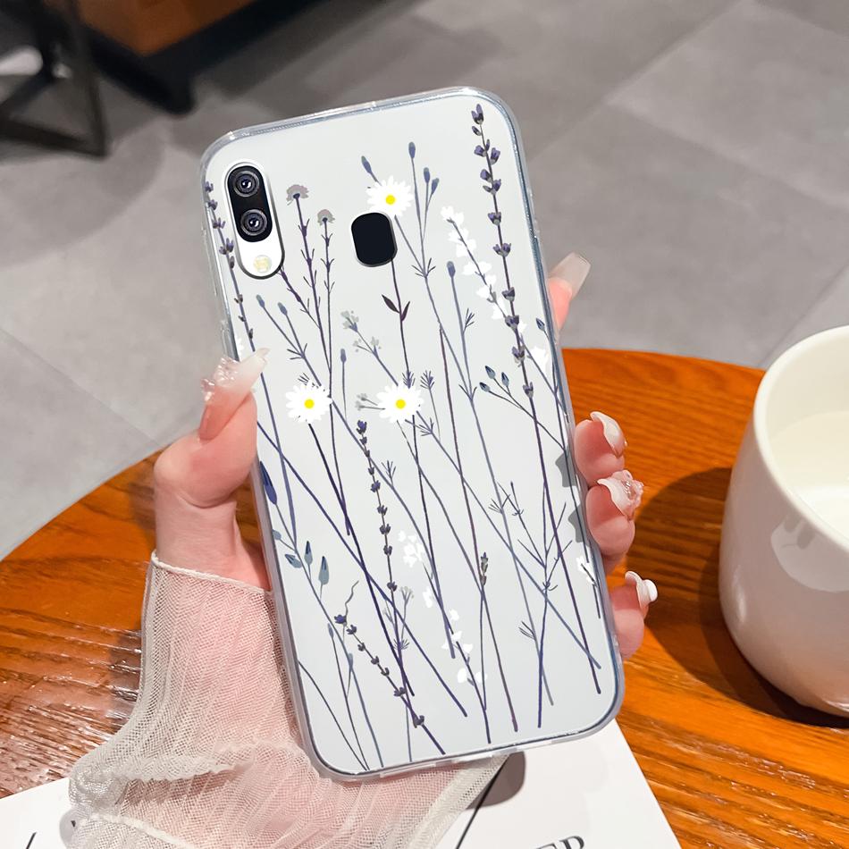 For Samsung Galaxy A40 A41 Phone Case Simple Creative Clear Back Cover For Samsung A 40 A 41 Soft TPU Silicone Anti Drop Fundas