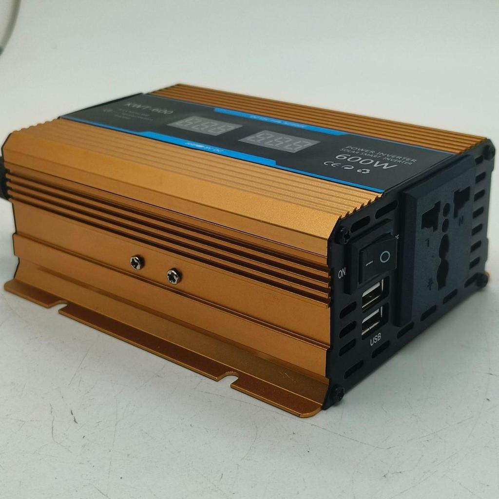 1200W/2000W High-Power Modified Sine Wave Inverter with Dual Display, 12V to 220V Converter