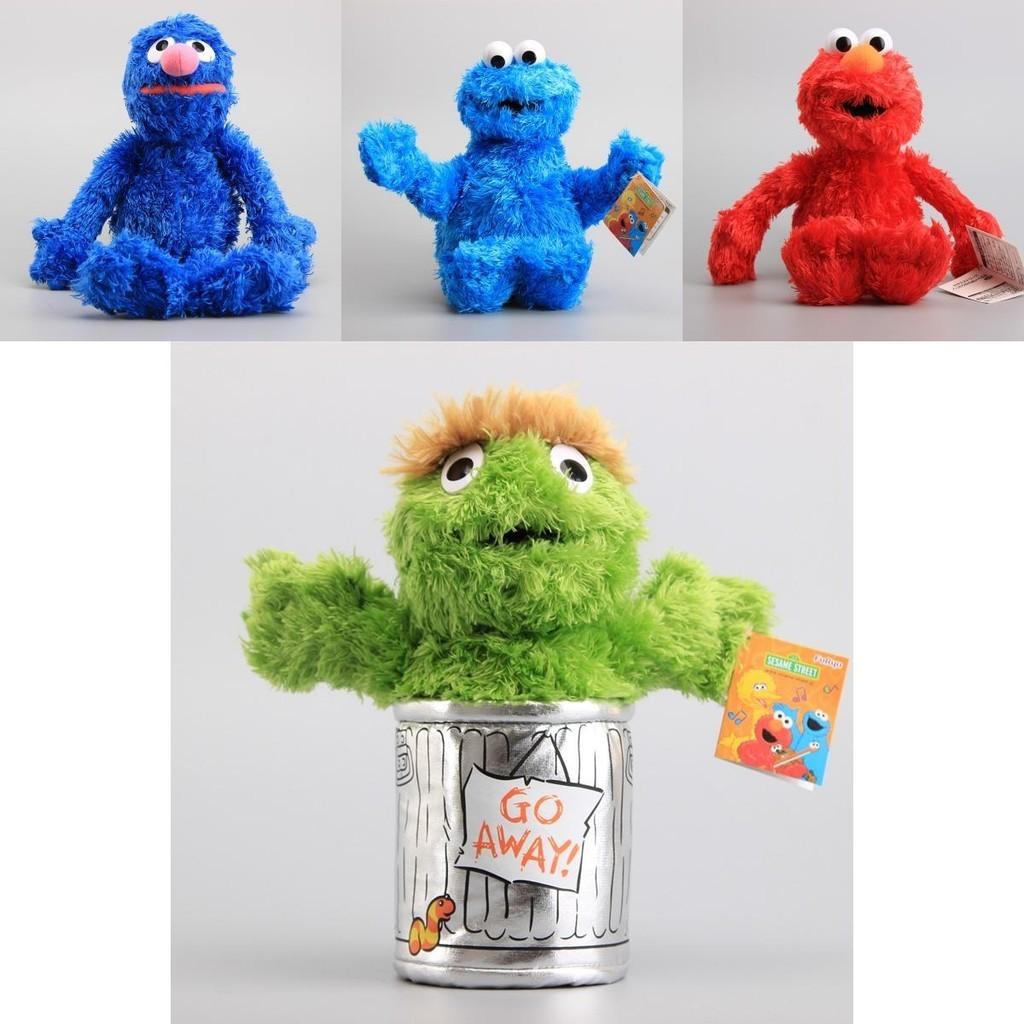 Sesame Street Plush Elmo Zoe Ernie Oscar Cookie Grover Bird Nwt Toys Educational And Engaging Set