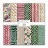 24pcs Junk Journaling Craft Paper Flower Crapbook Paper Pad 6x6inch Assorted Pattern Decoupage Cardstock Paper Single-Sided Vintage Scrapbooking DIY