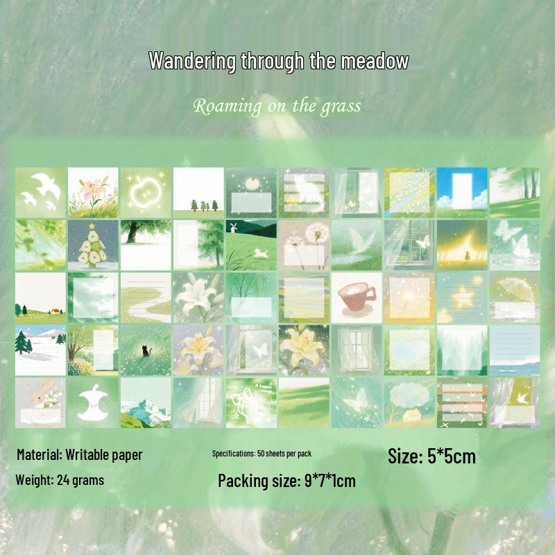 Yuxian Small Nose Gak Retro Sticky Notes Journal Wall Decor