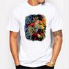 2020 T shirt Men Crown Lion 3D White printing Mens Tshirt Fashion Animal Casual ShortSleeve oneck hipster tops harajuku  tee