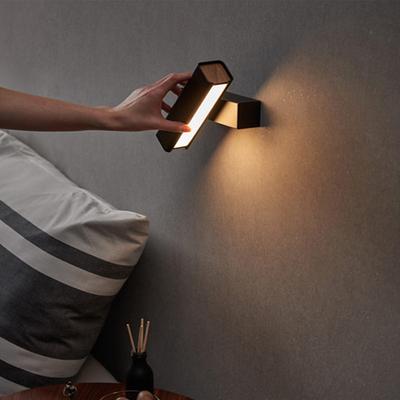 Indoor LED Drehen Wand Lichter mit Schalter Mode 7W Weiß Schwarz Wand Lampe Leuchten Korridor Gang Neben Beleuchtung Kunst wandleuchte