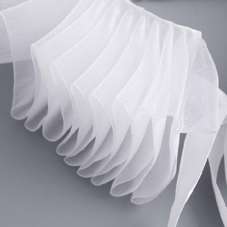 Renaissance Collar Elizabethan Mesh Ruffled Neck Collar Shawl Wrap Detachable False Collar Necklace for Women and Girls