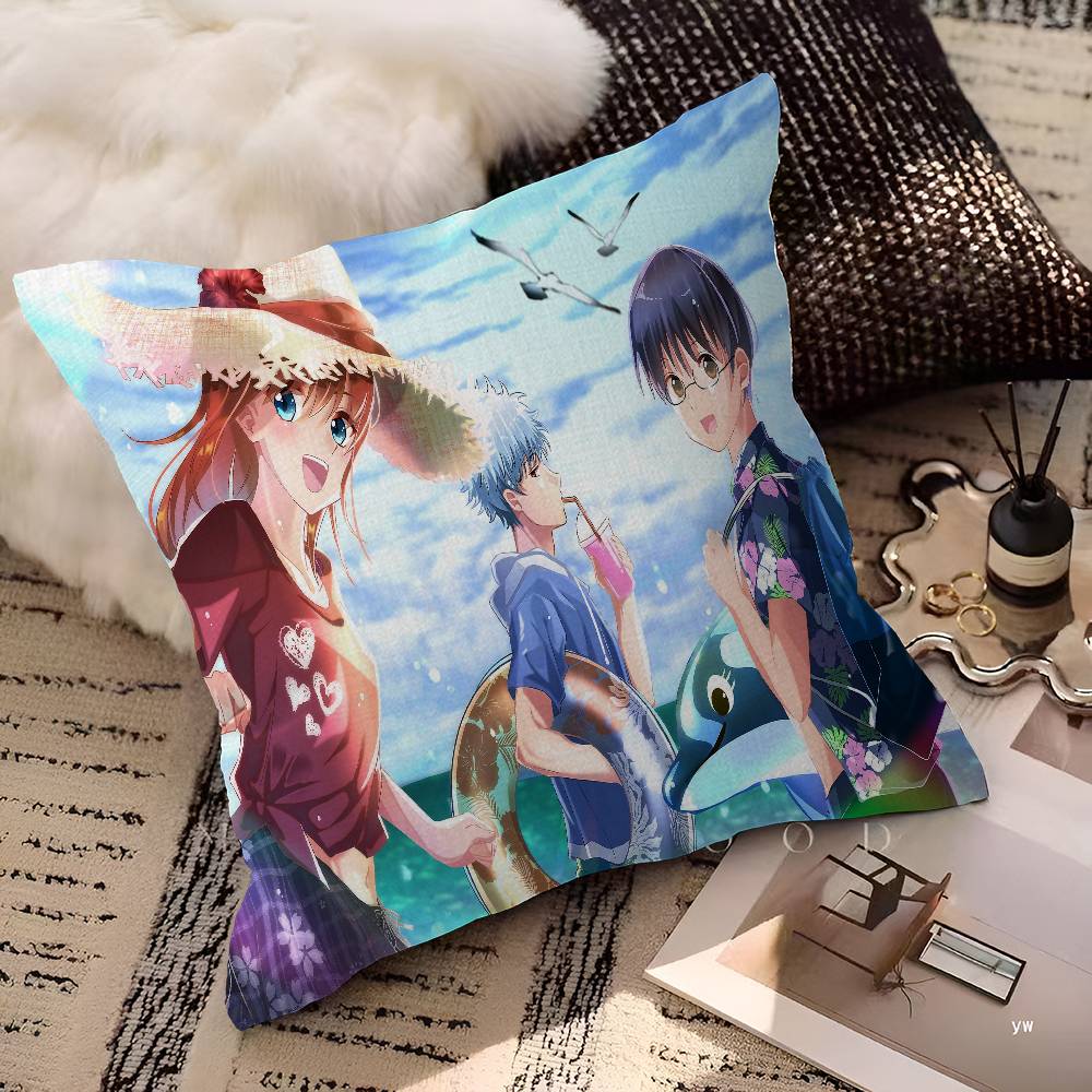 Japanese Anime Gintama Pillow Gift Home Office Decoration Pillow Bedroom Sofa Car Cushion Coverpillow Case