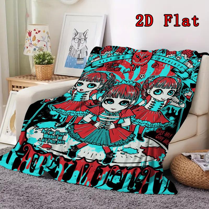 BABYMETAL 2D Flat Pattern Flannel Blanket High Quality All Seasons Warmth and Comfort Perfect for Christmas Gifts.PMT0914244