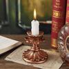 Carved Resin Candlestick Holder for Home Decoration - Candlelight Dinner Atmosphere Prop Ideal for Restaurant Bar Bedroom