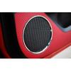 Car Inner Door Speaker Horn Cover Trim For Ford Mustang 2015- Silver Chrome