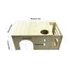 Natural Wooden Small Animal Hideouts With Feeders Water Feeders For Rabbits Guinea Pigs Chinchillas Shelter Place