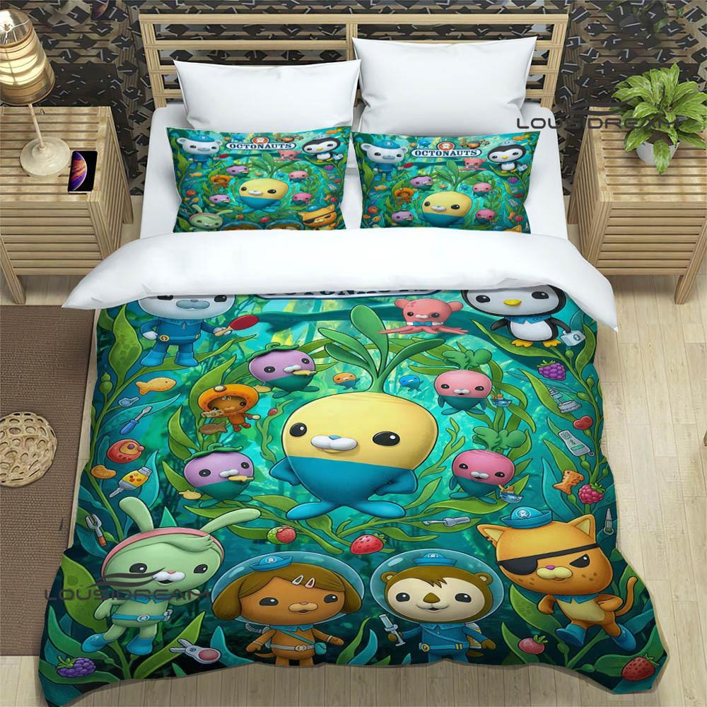 3D The-Octonauts Printed Bedding Sets Exquisite Bed Supplies Set Duvet Cover Comforter Set Bedding Set Luxury Birthday Gift