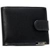 Herren Leder Geldbörse RM-02L-BDF-BL-9984 Schwarz