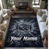 Derby County Printed Crystal Velvet Rug Non‑Slip Crystal Velvet Carpet For Sofa Bedroom Indoor Home Decoration