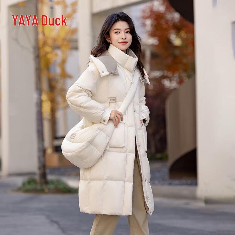 

Yaya Women s Long Hooded Down Jacket M
