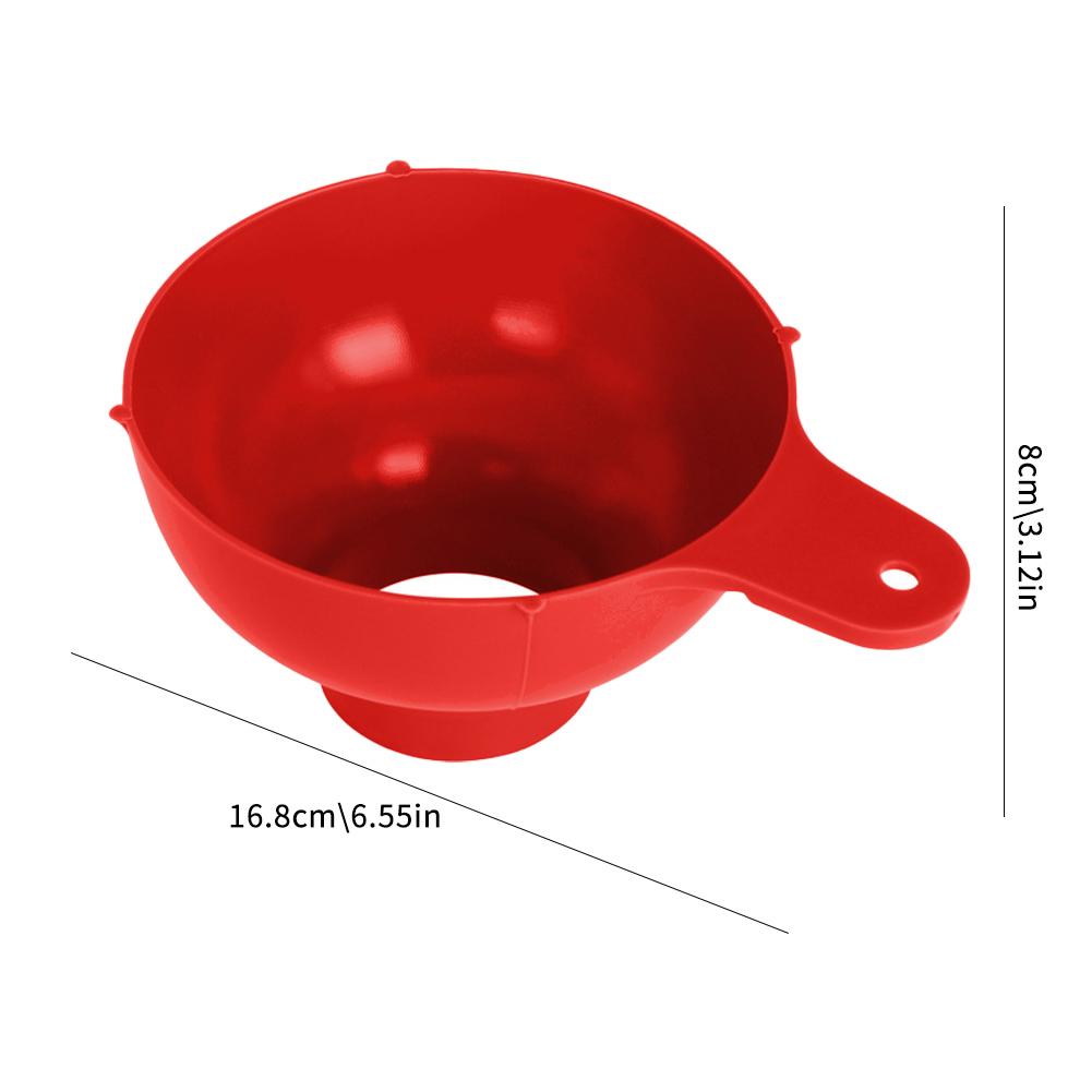 1Pcs Plastic Canned Funnel Wide Mouth Funnel Jars Folding Funnel with Long Neck Liquid Filling Funnels Household Kitchen Gadget