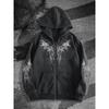 Felpa con cappuccio e zip Design Originale Stile Dark più venduta, Felpa con cappuccio e zip Tendenza Moda Streetwear alla moda