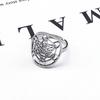 Yoga Flower of Life Adjustable Ring Stainless Steel Women/Men Metatron Amulet Rings Gift Jewelry Joyería de anillos RS02