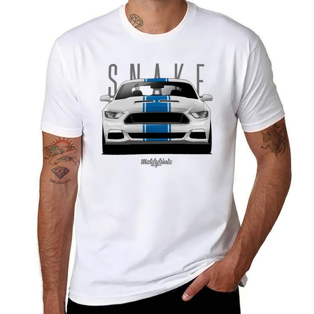 Super Snake Weißes T-Shirt Hohe Qualität Langlebiges T-Shirt