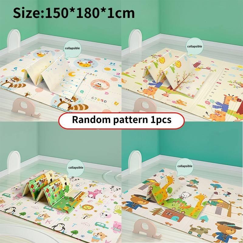 Extra Thick Baby Crawling Mat Xpe Foldable Foam Carpet With Cartoon Patterns