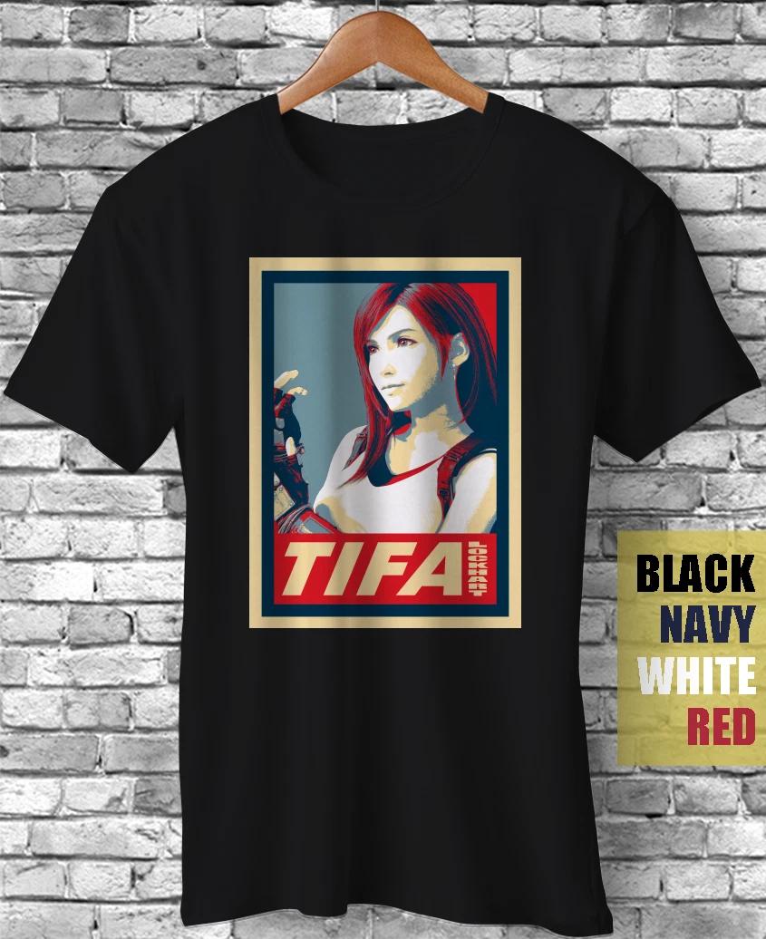Tifa Final FFVII Fantasy Vii Remake Lockhart Funny Gift T-Shirt geek nerd Game XXL