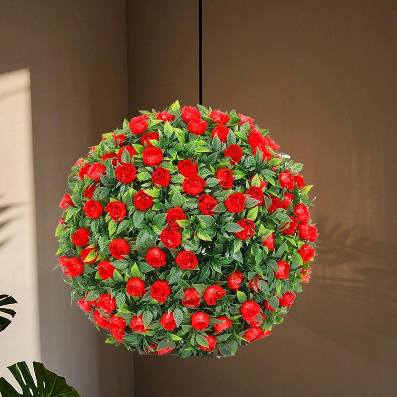 Künstliche Buchskugeln Pflanzen UV-beständig Hängbare Dekorationen für Innen Außen Garten Balkon Hochzeitsfeiern