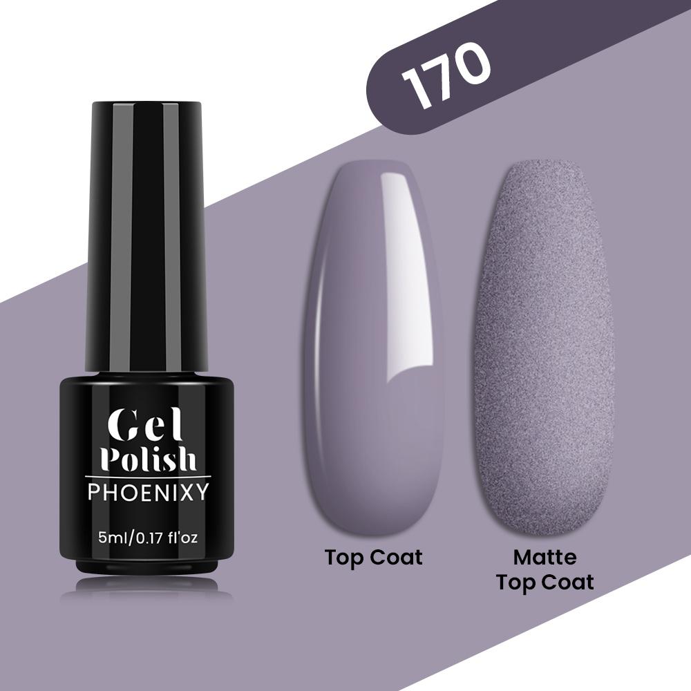 PHOENIXY 80 Farben Nagel-Gel-Nagellack, 5 ml, UV-LED-Farb-Nagelkunst-Hybrid-Nagellack, Liner-Gel, Maniküre-Kunst, semi-permanent, glitzernd, glänzende Farben-Gel